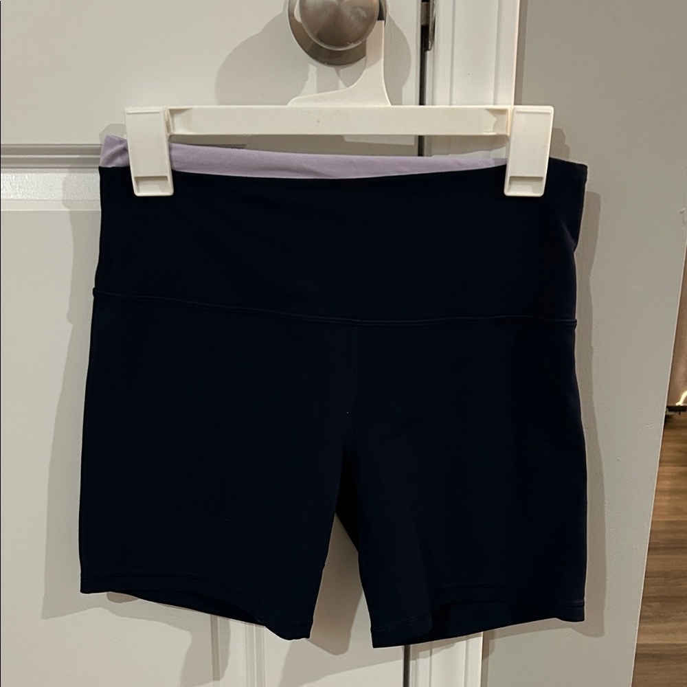 Lululemon Align 6” Navy Purple Shorts